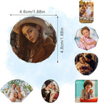 Custom Crystals Car Air Vent Clip with Photo Personalized Picture Car Air Freshener Clips Interior Car Accessories Decoration for Men Women