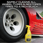 Formula 1 Wheel & Tire Cleaner - Removes Brake Dust and Dirt, Quickly Shines Rims & Tires, Safe for All Cars, Trucks, and Motorcycles (23 oz)