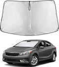 EcoNour Windshield Sunshade for Kia Forte 2019-2023 2024 2025, Sun Visor for Front Windshield & Window Sun Shade Cover, UV Heat Blocker & Protector, Car Accessories