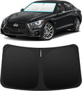 INSAUTO Custom Fit Windshield Sun Shade Accessories for Infiniti Q50 2014-2024, Foldable Front Window Sunshade, UV & Heat Reflector, Keeps Interior Cool, Includes Storage Bag