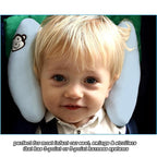Adjustable Baby Head Neck Support, Portable Toddler Travel Pillow for Car Seat Stroller, Banana Travel Headrest Pillow for Infant, Offers Protection Safety for Kids, Blue