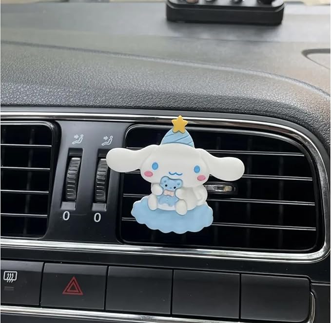 4 Pcs Cute Cartoon Car Air Vent Clip Decorations – Kawaii Car Air Fresheners, Interior Accessories for Women and Men – Cool Car Dashboard Decor, Personalized Gift