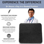 Gel Seat Cushion for Long Sitting Pressure Relief - Non-Slip Gel Chair Cushions for Back, Sciatica, Tailbone Pain Relief - Seat Cushion for Office Desk Chair, Car Seat – Wheelchair Cushions