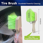 7PCS Car Wheel & Tire Brush Set, Tire Brush,Rims Brush,Microfiber Flat Wheel Brush, Detailing Brushes,Detailing Pads Interior, Exterior, Cleaning kit for Truck, SUV, RV, Motorcycle,Bikes
