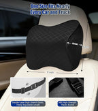 2Pcs Premium Car Neck Pillow – Car Headrest Pillow for Neck PainRelief with Premium Memory Foam,600D Oxford Fabric & 100D High Elastic Memory Foam – UltimateComfort Neck Pillow for Car, Driving