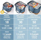 CleverMade Collapsible Insulated Cooler Bag – Leakproof Soft Cooler for Beach, Travel, Car – Bottle Opener