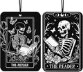 Gothic Bookworms Car Air Freshener Hanging 2Pcs, Reading Goth Car Accessories Interior, Funny Reader Cars Rear View Mirror Decor Book Lover Bookaholics Bookworms Gifts For Women Friends (Lavender)