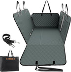 A-Pce 600D Heavy Duty Dog Car Seat Cover for Back Seat,2025 Upgraded Hard Honeycomb Bottom Back Seat Extender for Dogs- Holds 600lbs,Waterproof Scratch Proof Nonslip Dog Hammock for SUV,Grey