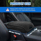 Nilight Center Console Cover Compatible with 2015-2020 Ford F150 2017-2022 F250 F350 F450 PVC Leather Armrest Cover for Car Middle Center Console Pad Car Armrest Box Cover(Bucket Seat Only) -Black