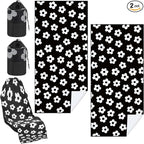 2 Pack Car Seat Towel Covers with Storage Bag 63 x 32 Inch Athletic Running Towel Seat Sweat Washable Non Slip Cover Gift for Car Outdoor Sport Activities (Florid Declamation)