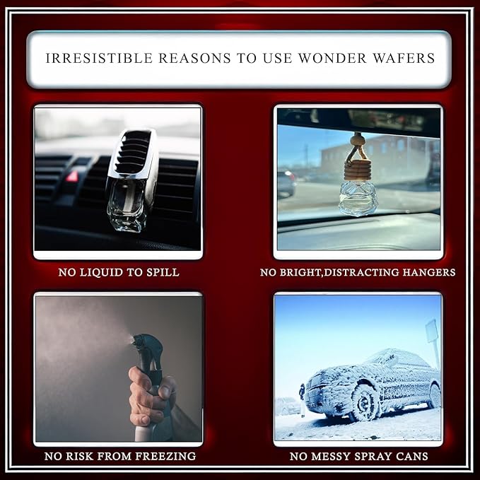 40 pack of Wonder Wafer Car Air Freshener: Individually Wrapped - 20 Black Royale, 20 Clean Car, 2 scents