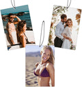 Custom Air Fresheners with Picture, Personalized Photo Air Freshener for Car Wardrobe Bathroom Hanging Ornaments (Rectangle-)