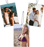Custom Air Fresheners with Picture, Personalized Photo Air Freshener for Car Wardrobe Bathroom Hanging Ornaments (Rectangle-)