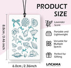 Lacama Beachy Christian Car Air Freshener 3Pcs, Christian Car Accessories for Women,Coastal Bible Verse Cars Scents Air Freshener for Girls Gifts, Beach Car Accessories Interior Mirror Decor
