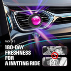 Car Air Freshener Vent Clips, Peach Scent, 6 Pack, Long Lasting Scent Up to 180 Days