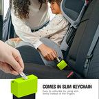 Morlike Silicone Seatbelt Secure Buckle Safety Cover Lock | Keep Children Safe in Car Seat and Prevent Kids from Accidentally Unbuckling | Buckle Guard Fits Almost Vehicles(Green, 2 Pack)