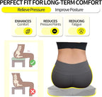 Car Seat Cushion - Comfort Memory Foam Seat Cushion for Car Seat Driver, Tailbone (Coccyx) Pain Relief, Car Seat Cushions for Driving (Gray)