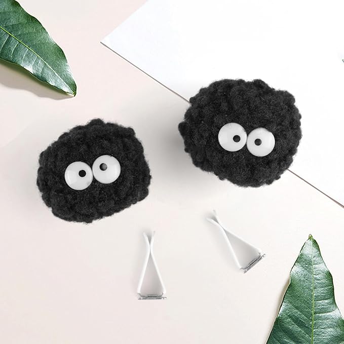 Soot Sprites Air Vent Clip Cute Car Air Freshener Outlet Decoration Charm Car Interior Accessories for Women - 2 Pcs