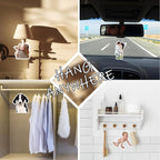 Custom Air Fresheners with Picture,Personalized Photo Air Freshener for Car,Customized Double Sided Dangle it Air Fresheners for Bedroom Bathroom Wardrobe Hanging Ornaments (1p-Irregular Shape)