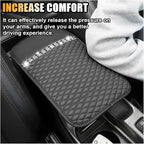 Bling Leather Car Armrest Seat Box Cover, Car Console Armrest Cover with Crystal Rhinestones, Anti-Scratch Waterproof Auto Center Console Protector Cushion Pad for Car SUV Truck (Black)