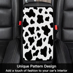 Universal Fit Center Console Armrest Cover - Soft, Stylish & Washable Pad for Car, Truck, SUV and RV, All-Day Comfort, Enhanced Protection - Brown Marble Pattern Design (Cow Pattern)