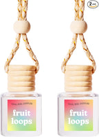 COOLGIRLCANDLES Fruit Loops Car Air Hanging Fragrance Oil Diffuser for Essential Oils, Long Lasting Car Diffuser Bottle