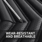 Car Seat Covers, Breathable & Waterproof Faux Leather Automotive Seat Covers for Cars SUV Truck Sedan, Universal Anti-Slip Driver Seat Cover with Backrest (2 PCS Front Seat, Black)
