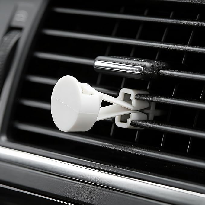 100pcs Air Outlet Clip Vent Clips, Automatic Air Freshener Car Air Conditioner Clips for Home Air Vent Clips Sublimation Air Fresheners Blanks (White)
