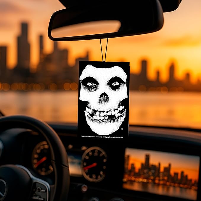 Rocksax Misfits Fiend Hanging Air Freshener – Long-Lasting Vanilla Car Air Freshener for Home & Office – Double-Sided Print Rock Band Memorabilia Car Fresheners