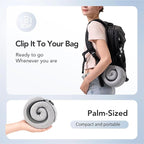 Travel Pillow, 100% Pure Memory Foam Travel Neck Pillow Airplane Neck Support Ergonomic Design for Traveling Suitable for Airplanes,Offices and Cars-Gray