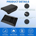 Nilight Center Console Cover Compatible with Tesla Model 3 Tesla Model Y Armrest Cover for Car Vegan Leather Middle Console Cover Car Center Console Cushion Pad (Not Fit for 2024 Tesla Model 3) -Black