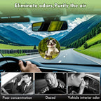 Custom Air Fresheners with Picture - Personalized Air Freshener for Car, Double Sided Customizable Photo Text,Birthday Wedding for Men Women Girlfriend Boyfriend (Round)