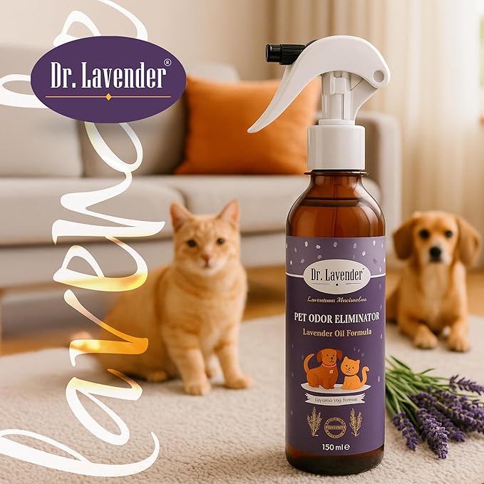 Pet Odor Eliminator Spray – Enzymatic Cleaner for Dog & Cat Urine, Strong Odor Eliminator for Home, Carpet & Furniture – Pet Stain Remover, Cat Pee Eliminator, Odor Neutralizer