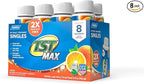 Camco TST MAX RV Toilet Treatment - Formaldehyde Free - Breaks Down Waste And Tissue - Septic Tank Safe - Treats up to 8-40 Gallon Holding Tanks -Orange Scent, (8) 4 oz Bottles (41191)