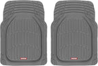 Motor Trend (2) Car Seat Covers for Front Seats with (2) Trimmable Car Floor Mats – Universal Fit Auto Accessories for Cars, Trucks, SUVs, Vans – Interior Protection and Vehicle Interior Shield Combo