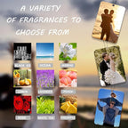 Custom Air Fresheners with Picture-Personalized Air Freshener for Car-Hanging Air Freshener for Wardrobe,Bathroom,Livingroom (Square 5pcs)
