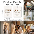 Christian Scripture Car Air Freshener 4Pcs, Trendy Leopard Hanging Scents,Retro Coquette Cheetah Prints Gift Air Freshener Hanging in Car Wardrobe Drawer or Book.