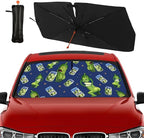 Socira Funny Pickle Car Windshield Sun Shade Umbrella Foldable Sunshade for Front Window Auto Windshield Sunshade Covers Pickle Gifts for Men Car Accessories Protect from Sun Rays Heat 57'' X 30''