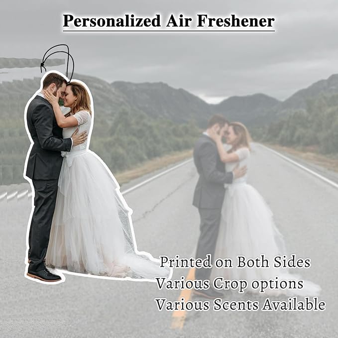 6pcs Custom Air Fresheners with Picture, Custom Air Fresheners, Personalized Double Sided Photo Air Freshener, Personalized Air Freshener for Car Wardrobe Bathroom Hanging Ornaments
