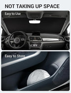 Proadsy 2026 Upgrade Windshield Sun Shade Custom Fit 2013-2018 Audi Q3 Foldable Front Sunshade Protector Sun Visor Blocks UV Rays Keep Car Cooler