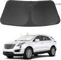 Windshield Sun Shade Custom Fit for 2017-2024 2025 2026 Cadillac XT5 Accessories Foldable Sunshade Sun Blocker Protect Car from Sun Rays & Heat Damage Keep Car Cooler
