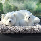 Ergocar Car Air Purifying Bags Cute Animals Odor Eliminator Bamboo Charcoal for Car Decoration & Eliminating Odors (Samoyed-A)
