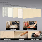 Full Coverage Faux Leather Car Seat Covers Full Set,Automotive Seat Covers for Cars,SUVs Pick-up Truck, Car Seat Cushion, Beige Seat Covers for 5 Seats,Car Seat Protector