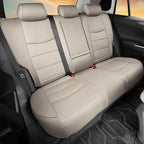 HKZ Fit RAV4 Hybrid Car Seat Cover Set for 2013 2014 2015 2016 2017 2018 Toyota RAV4 Hybrid-Leather(Beige)