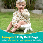 [30 Counts] Disposable Potty Liners Compatible with OXO Tot 2-in-1 Go Potty, Potty Refill Bags for Toddler Travel, Universal Potty Bags Fit Most Potty Chairs and Travel Potty