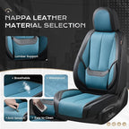 Coverado Seat Covers, Car Seat Covers Front Seats, Car Seat Cover, Car Seat Protector Waterproof, Car Seat Cushion Nappa Leather, Seat Covers Carseat Cover Universal Fit for Most Cars