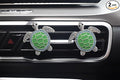 2 PCS Turtle Car Air Vent Clips, Lovely Tortoise Car Interior Decor Car Aroma Diffuser Vent Clip Car Air Freshener Vent Clips Car Accessories Decoration for Girls（Green）