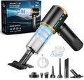 Cordless Car Vacuum Cleaner: Handheld Vacuum with 16000Pa Strong Suction, Brushless Motor & HEPA Filter, 7-in-1 Cleaning Kit, Type-C Charging for Home Office Car Pet