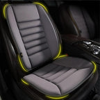 kingphenix Car Seat Cushion with Back Support Pillow: Enhanced Comfort Memory Foam Design for Pain Relief, Ideal for Drivers and Office Use - Ergonomic Lumbar Comfort for Long Sitting - Dark Grey