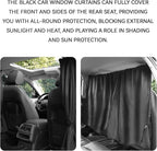 5PCS Car Sun Shade Windshield for Light Blocking and Privacy, Window Screen Cover for Baby Car Accessories Interior for Sleeping Traveling Camping Helps Block UVA/UVB Rays Protection